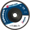 Weiler 7" Tiger Paw Abrasive Flap Disc, Flat (TY27), 60Z, 7/8" 51138